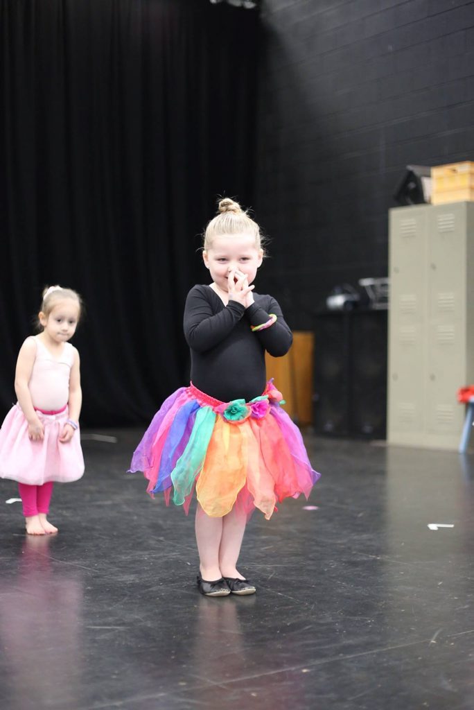 Lily Lehmann at dance class.